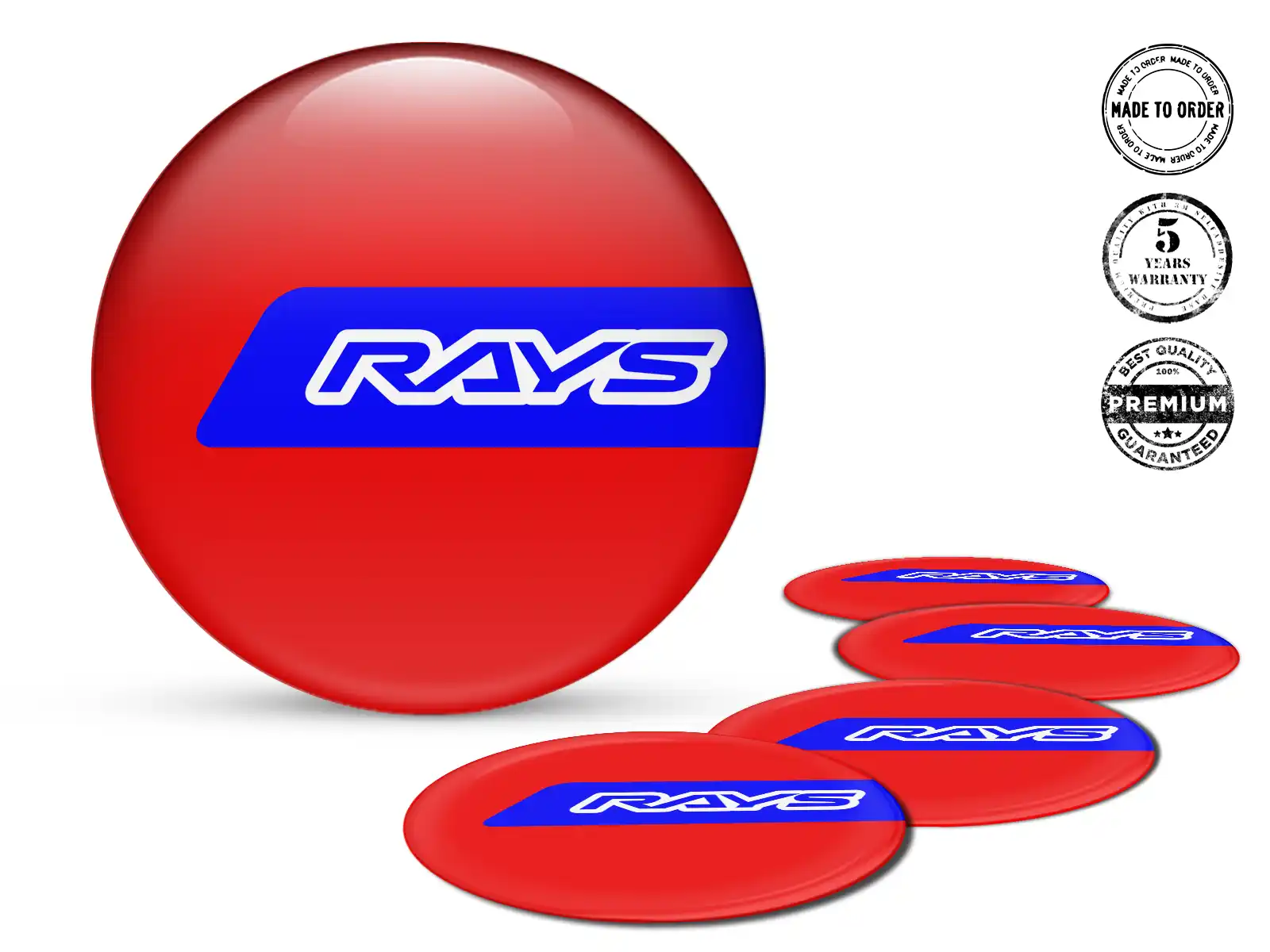 Rays Dekoration für Felgen Premium Epoxy-Labels